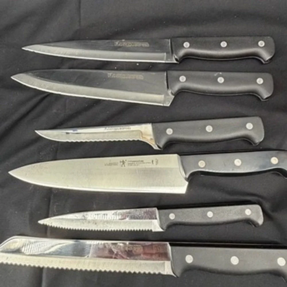 JA Henckels International Eversharp Pro Knife Set with Wood Block 7 Piece